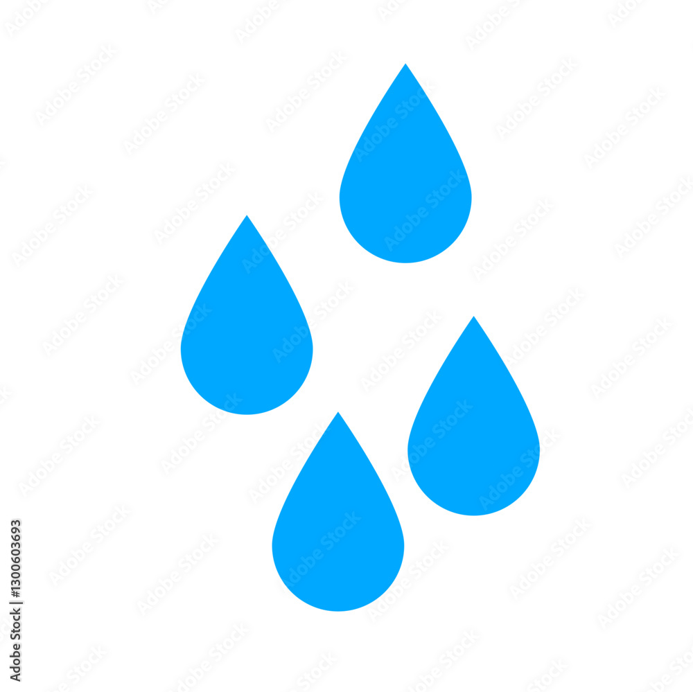 Vector blue water drop
