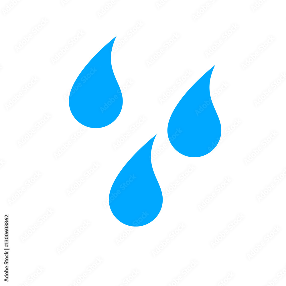 Vector blue water drop
