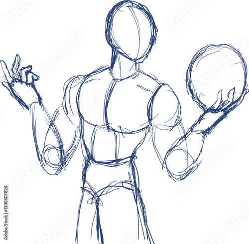 Design of sketch reference body pose