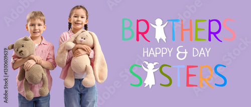 Cute little children with k...