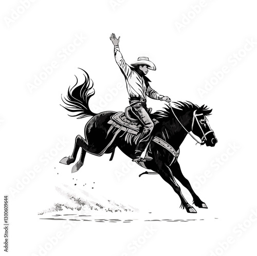 Εκτύπωση καμβά horse and rider