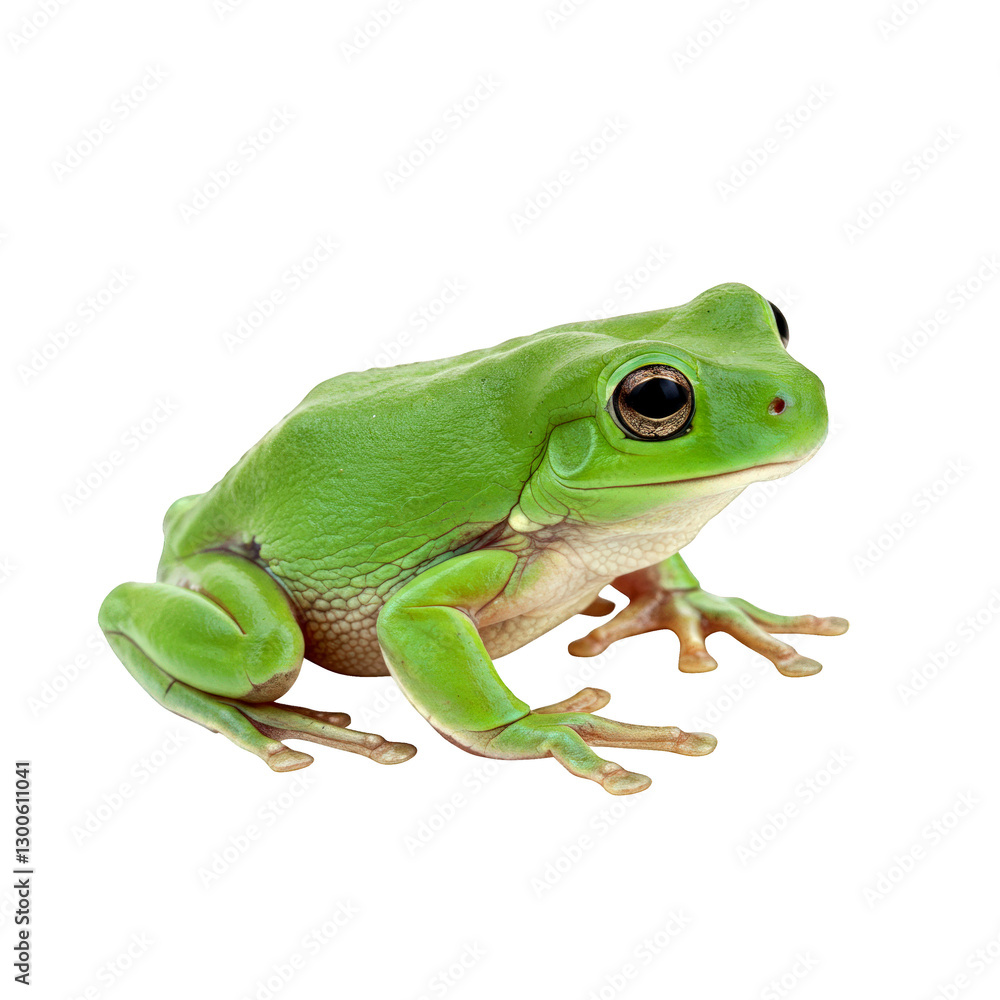 Green tree frog isolated on transparent background Green tree frog isolated on transparent background