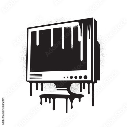 Meltdown monitor: An artistic monochrome representation of techn