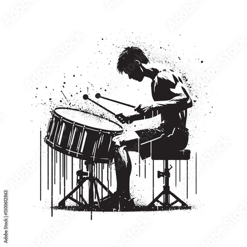 The Rhythm of Ink, A Drum Solo in Black and White