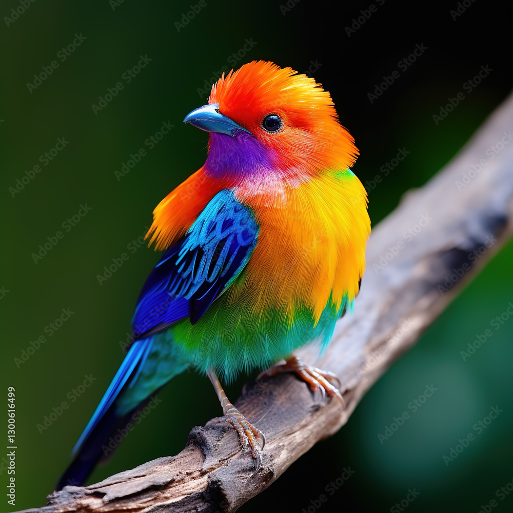 Obraz premium rainbow lorikeet on a branch