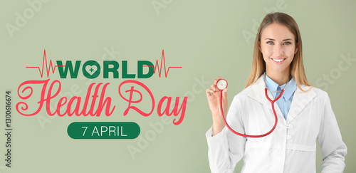 Female doctor with stethosc...