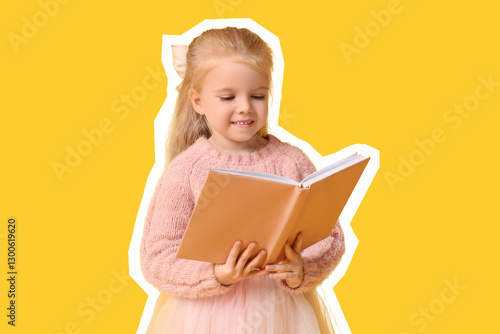 Cute little happy girl in w...