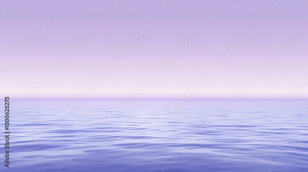 Obraz premium Tranquil Waters Mirroring the Dusk Sky in Minimalist Style