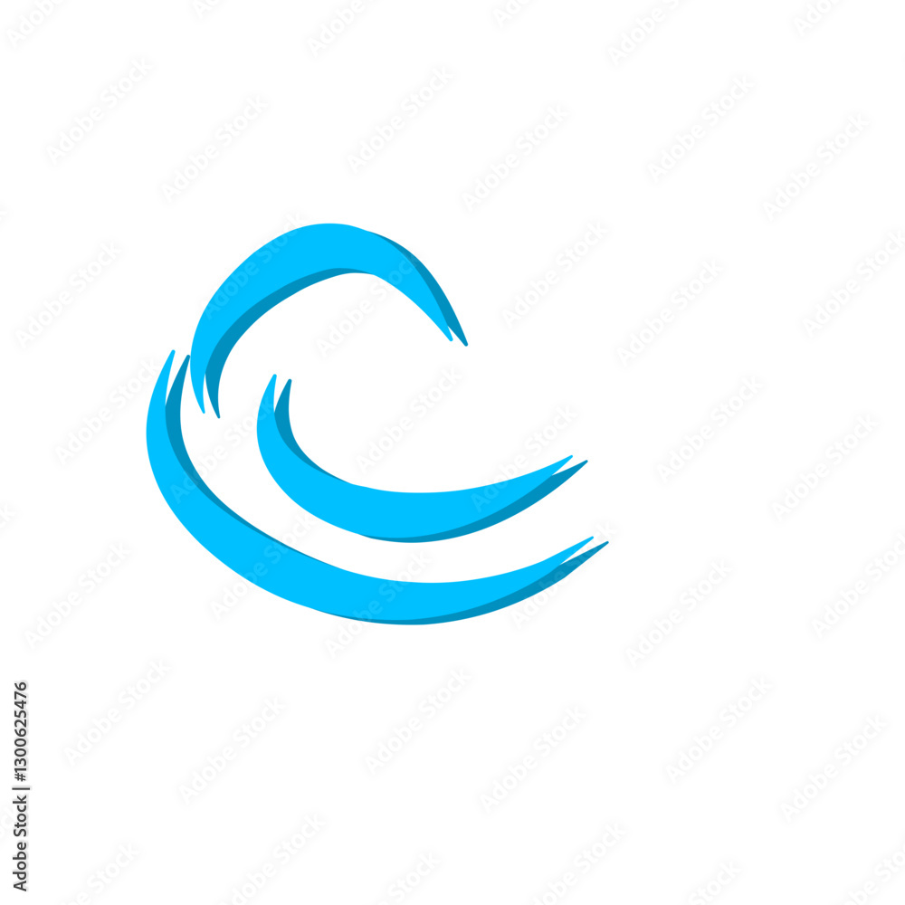 Water wave icons in black
Water wave icons in black