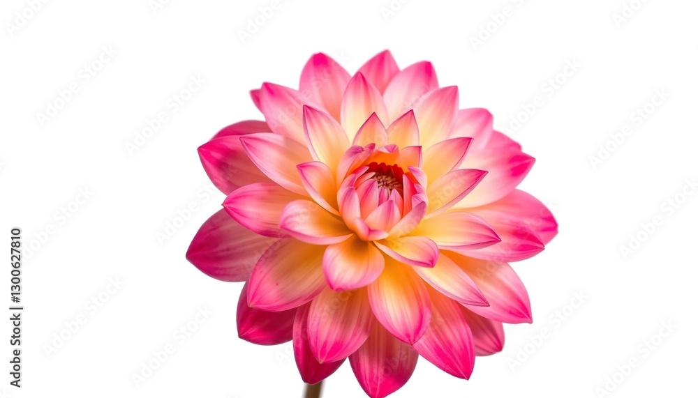 A single, vibrant bloom isolated against a pure white backdrop, vibrant, graphic A single, vibrant bloom isolated against a pure white backdrop, vibrant, graphic