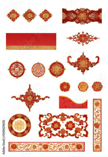 Chinese Classical Tradition Fine Pattern Border