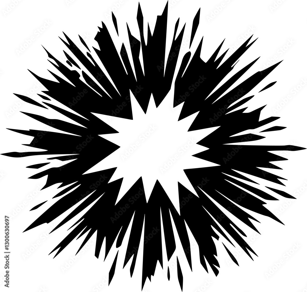 Explosion - Minimalist and Flat Logo - Vector illustration Explosion - Minimalist and Flat Logo - Vector illustration