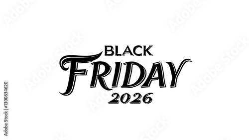 Black Friday 2026 Minimalist Typography Design