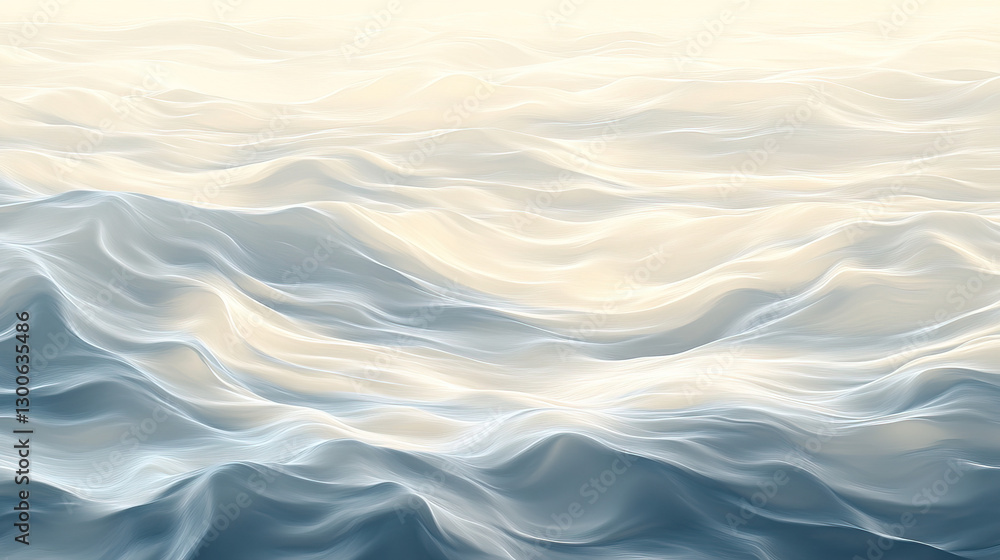 Peaceful Seascape with Gentle Ocean Waves and Soft Light of the Rising Sun, Creating a Soothing and Reflective Atmosphere. Peaceful Seascape with Gentle Ocean Waves and Soft Light of the Rising Sun, Creating a Soothing and Reflective Atmosphere.