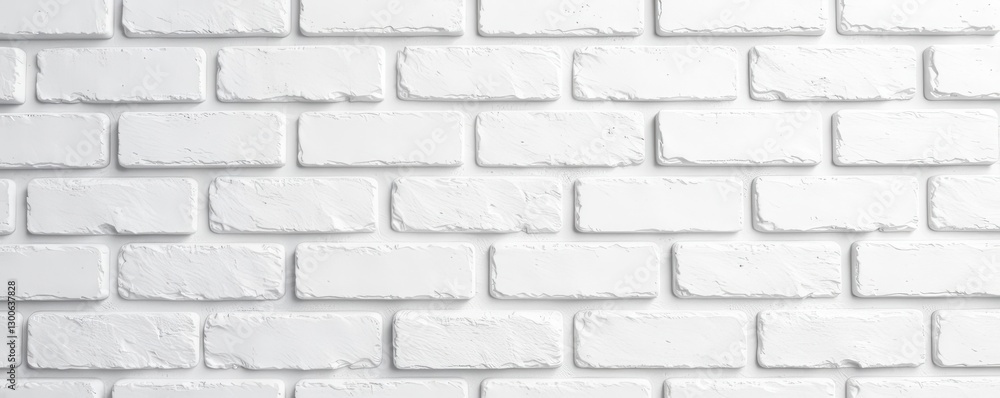 Fototapeta premium Textured white brick wall, subtle shadows Detail shot , wall, rough