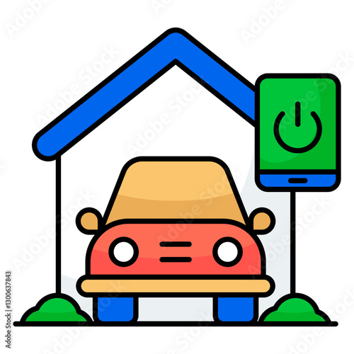 Premium download icon of garage