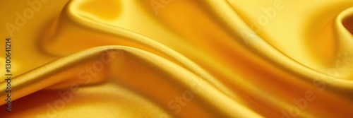 Luxurious golden silk fabric with subtle sheen on a velvet surface, texture, opulence