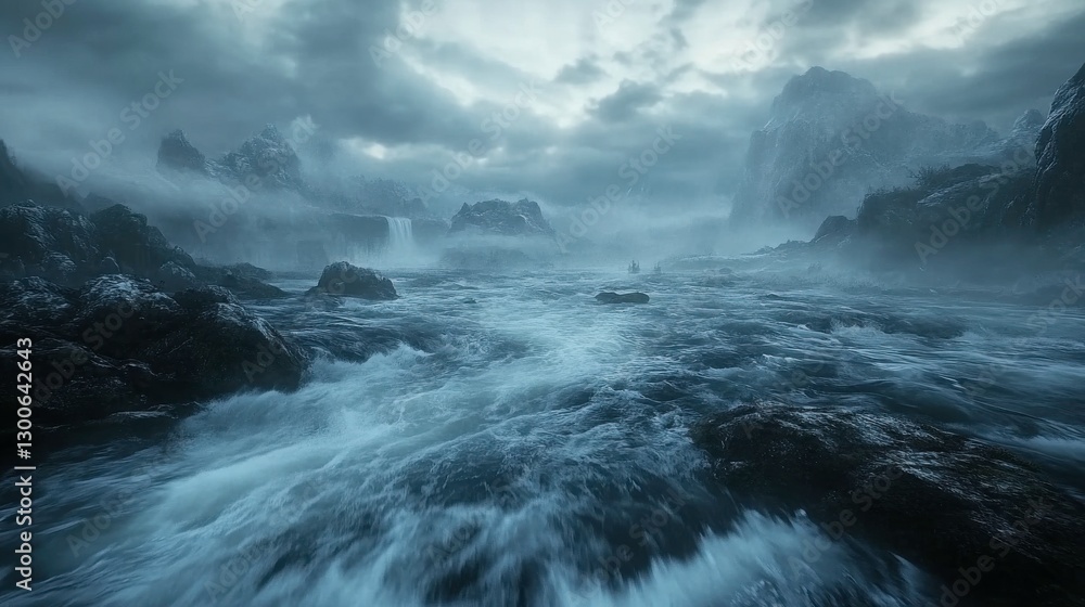 Fototapeta premium Dramatic Rivers Flowing Through Picturesque Valleys