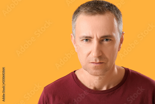 Portrait of serious mature ...
