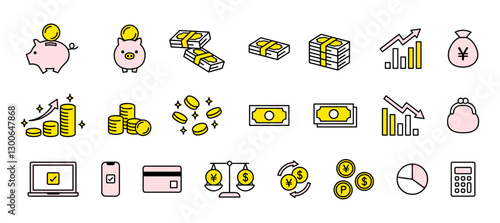 お金・投資・資産のビジネスアイコン2