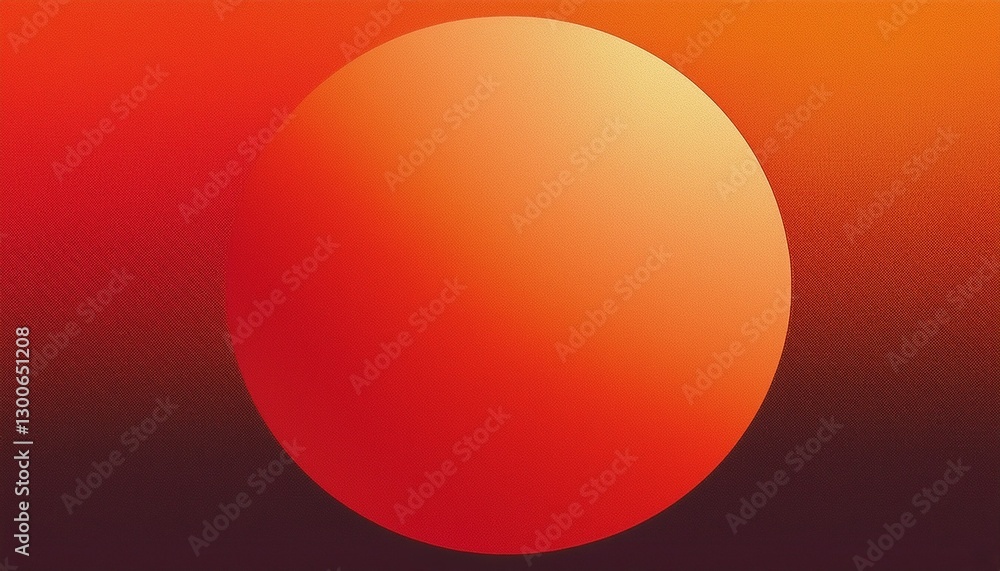 Gradient sphere circle red orange grainy background abstract geometric shape noise texture poster banner design Gradient sphere circle red orange grainy background abstract geometric shape noise texture poster banner design