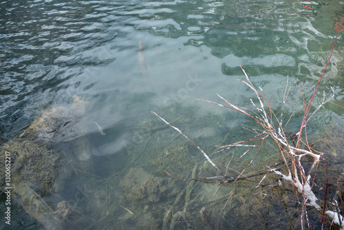 Water flowing into the water
