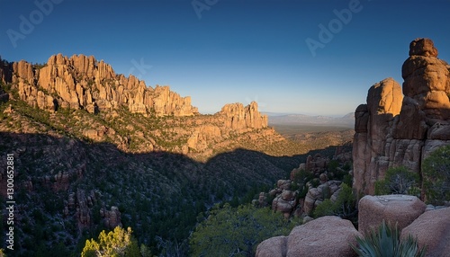 early morning light on the chiricahua mountains cave creek canyon southeastern arizona