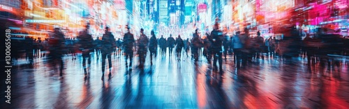 Wallpaper Mural Vibrant carnival atmosphere filled with colorful lights and excitement at night Torontodigital.ca