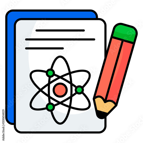 An icon design of paper writing