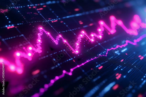 Wallpaper Mural stock market graph Torontodigital.ca