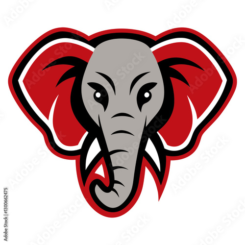 Wallpaper Mural African Elephant head mascot logo design vector Torontodigital.ca