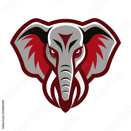 Wallpaper Mural African Elephant head mascot logo design vector Torontodigital.ca