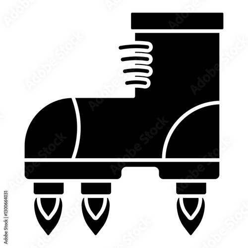 A beautiful design icon of flying shoe