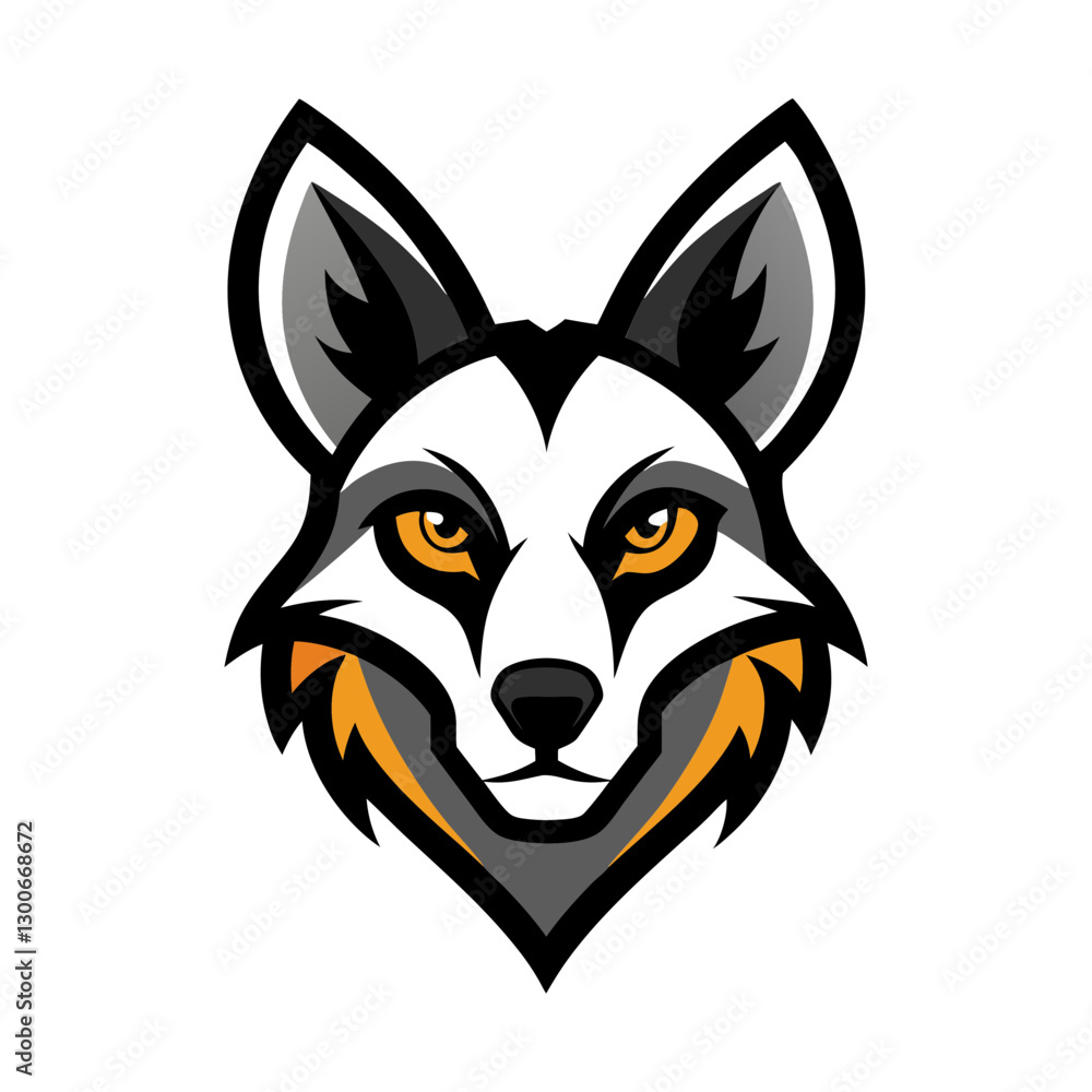 African Wild Dog head mascot logo design vector African Wild Dog head mascot logo design vector