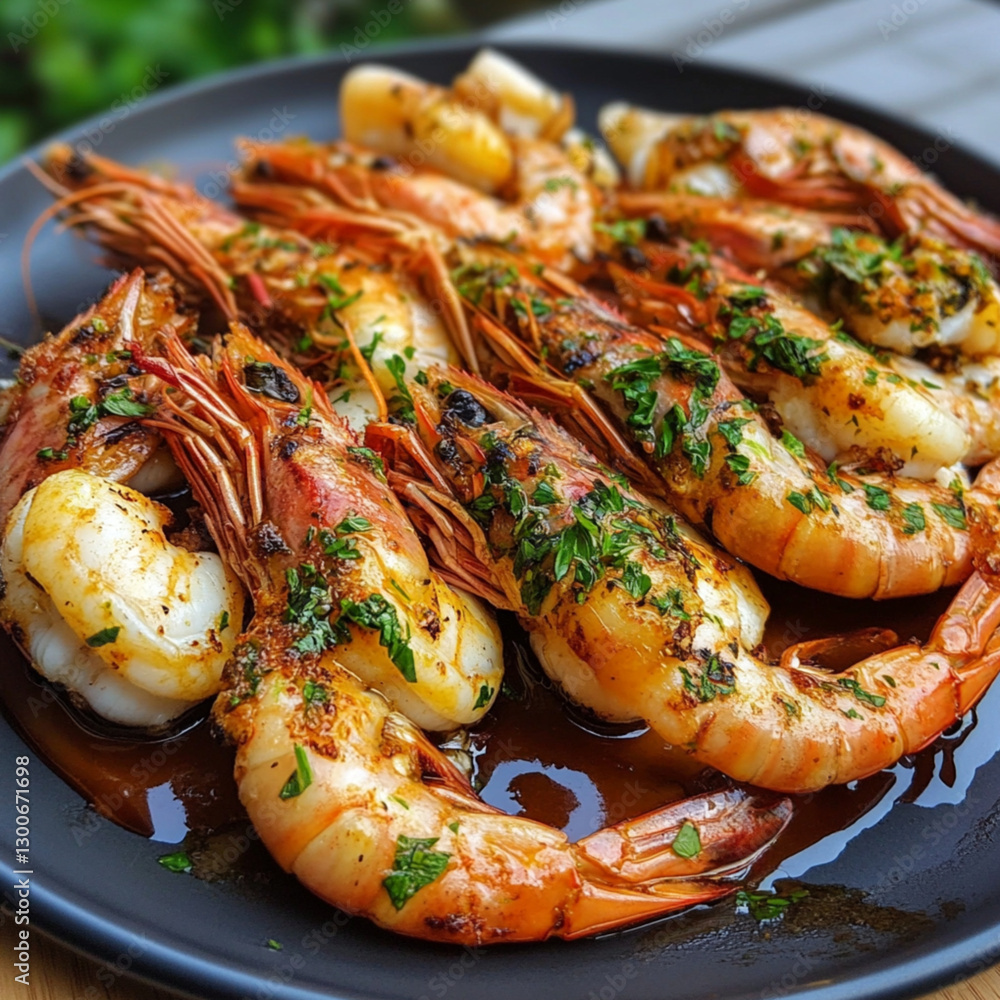 Grilled Prawns with Garlic Parsley Butter Grilled Prawns with Garlic Parsley Butter