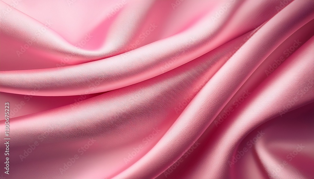 Fototapeta premium Pink abstract gradient background light smooth luxury pastel satin drapery texture banner design copy space