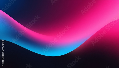 Pink blue black magenta abstract color gradient wave background grainy texture banner website header poster design