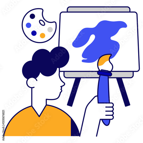 Premium icon of painting board