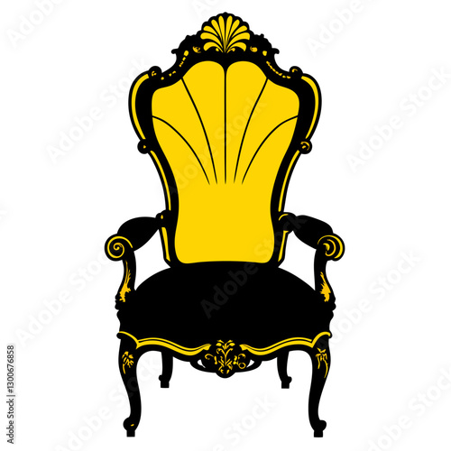 classic armchair isolated