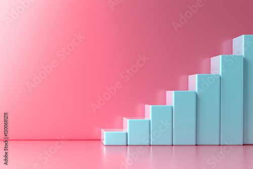 Free Download 3d bar chart showing growth - GFXLoad