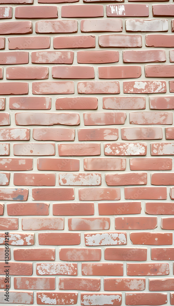 Obraz premium old red brick wall texture background, professional photography. with white shades
