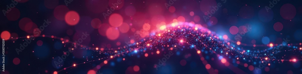 Abstract network of glowing dots and lines visualizing mental health data , research, complex system, analysis Abstract network of glowing dots and lines visualizing mental health data , research, complex system, analysis
