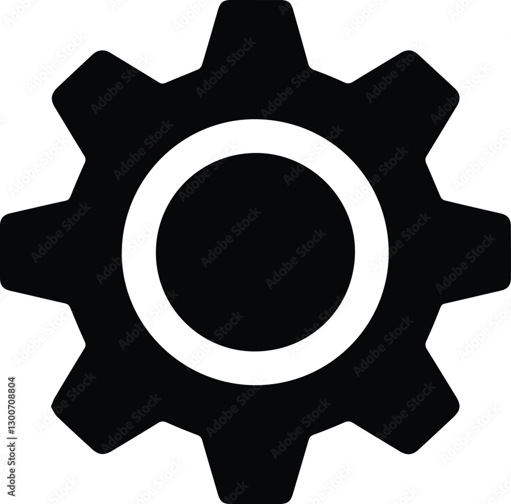 Gear icon vector. Cogwheel sign. Settings symbol or logo. Gear icon vector. Cogwheel sign. Settings symbol or logo.