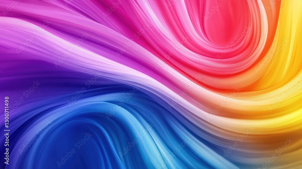 Vibrant Rainbow Swirl Abstract Art Vibrant Rainbow Swirl Abstract Art