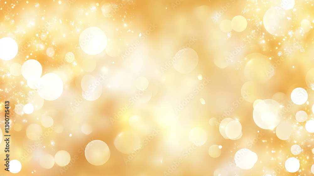 Dreamy Background of Softly Blurred Golden Bokeh Lights, Creating a Warm, Festive, and Elegant Atmosphere. Dreamy Background of Softly Blurred Golden Bokeh Lights, Creating a Warm, Festive, and Elegant Atmosphere.