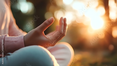 Wallpaper Mural Peaceful Moment of Mindful Meditation Amidst Nature s Tranquility Torontodigital.ca