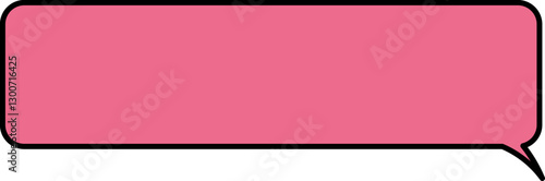 pink, speech bubble