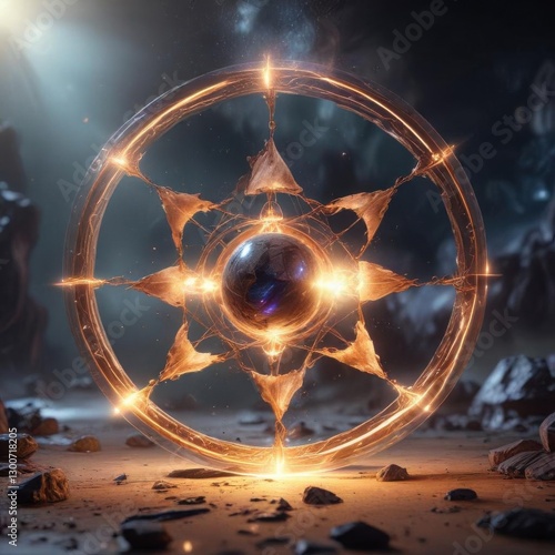 Abstract representation of natural energies and psychic forces,  psychic,  mysticism