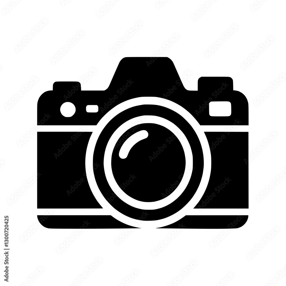 Camera icon representing photography, creativity, and capturing moments Camera icon representing photography, creativity, and capturing moments
