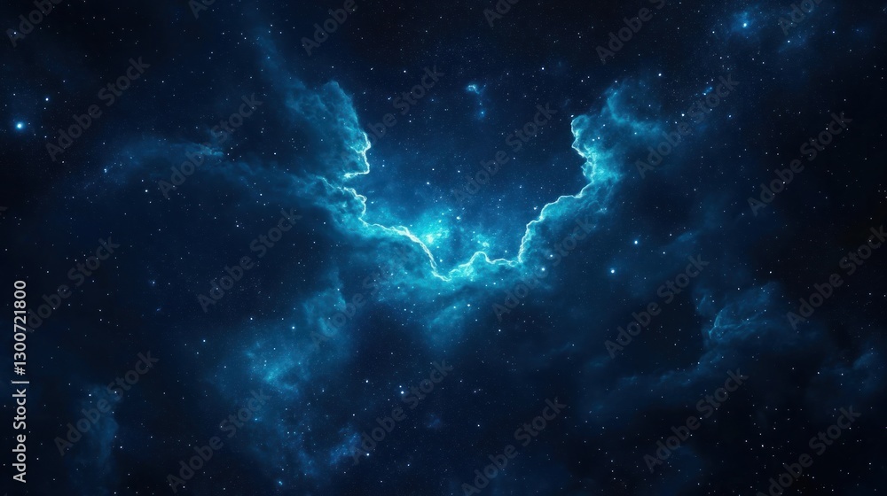 Fototapeta premium Celestial Nebula: A Deep Space Exploration